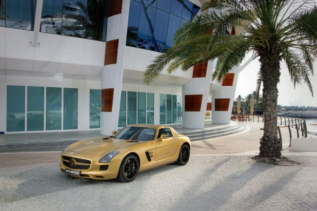 Mercedes SLS AMG Desert Gold