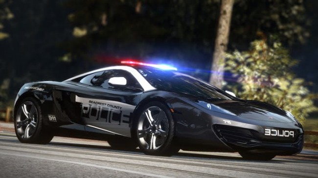 McLaren MP4-12C in a cop car guise? Only in a Need for Speed sequence though