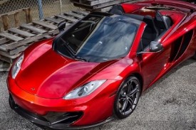 Images of 2013 Volcano Red McLaren 12C Spider