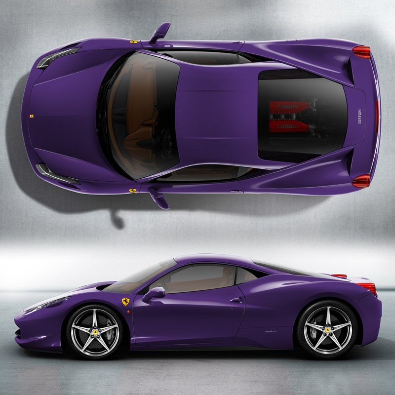 Феррари 458 Purple