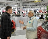 Narendra Modi at Tesla Motors