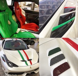 Ferrari 458 Speciale Aperta as seen on Ian Poulter's Instagram