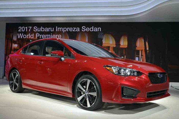 Subaru Impreza Hatchback images New York Auto Show 2016