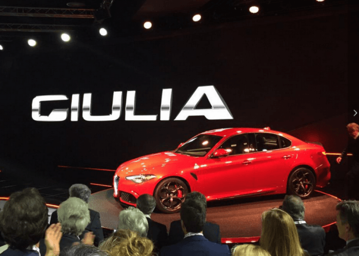Images of Alfa Romeo Giulia at Geneva Motor Show 2016