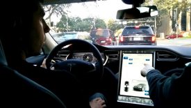 Tesla driving