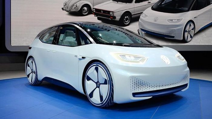 Volkswagen electric car paris motor show