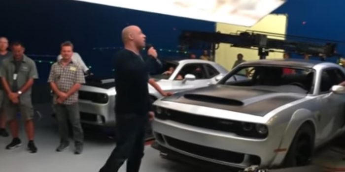 2018 Dodge Challenger Demon SRT leaked in Vin Diesel Facebook video