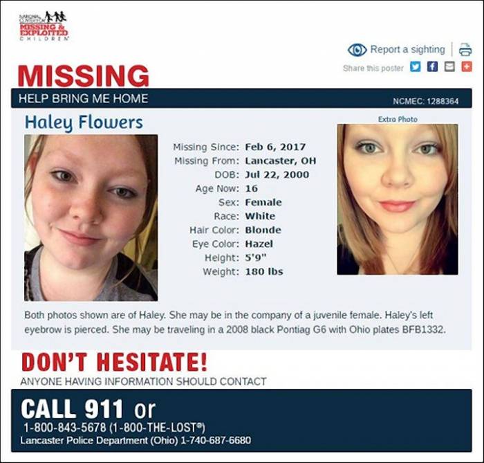 Haley Flowers and Trinity Goodwin, NYPD police discovers teens through Facebook