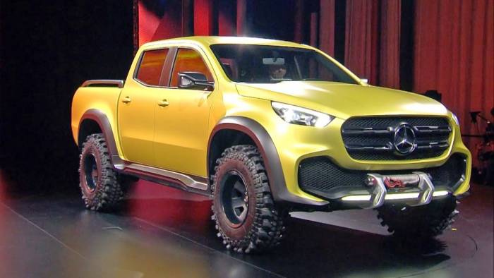 mercedes x class pickup truck