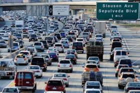 Traffic james in Los Angeles