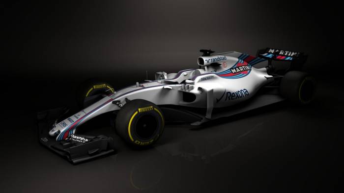 Williams reveal images of F1 2017 car