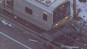 Long Island Rail Road (LIRR) Malverne train hits car