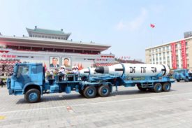 2017 North Korea parade used China Sinotruck