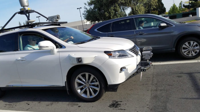 Apple Lexus self-driving vehicle