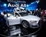 New Audi A8 images from Barcelona, July 2017
