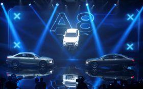 New Audi A8 images from Barcelona, July 2017