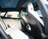 Black Tesla Model S P100D gloss carbon fiber seatback
