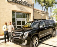 Dwayne 'The Rock' Johnson's father with Cadillac Escalade SUV