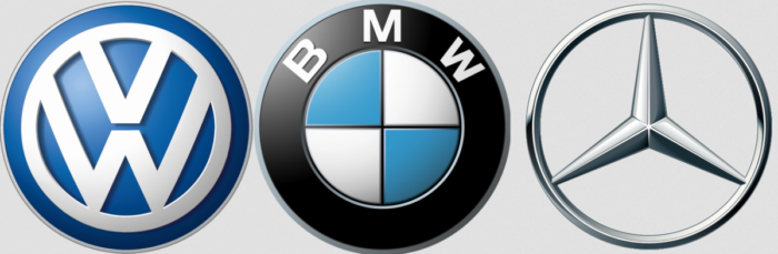 Volkswagen, BMW, Daimler logo