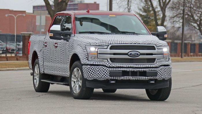 Electric Ford F-150 spotted