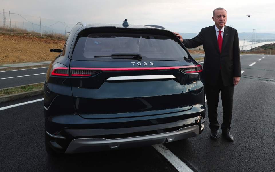 Erdogan unveils TOGG car in Turkey