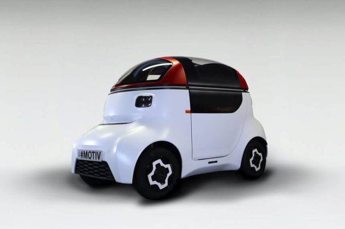MOTIV single-seat autonomous car unveiled