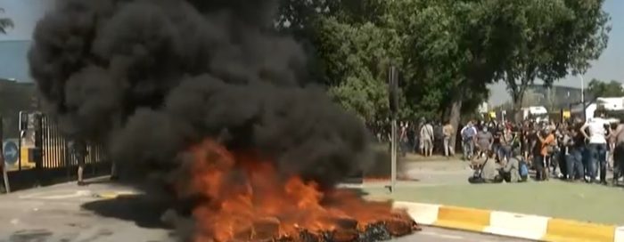 Protests against Nissan closure of Barcelona plant