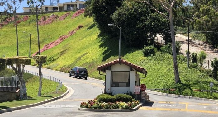 Laurel Park Road, Rancho Dominguez neighborhood, Los Angeles Country street, California
