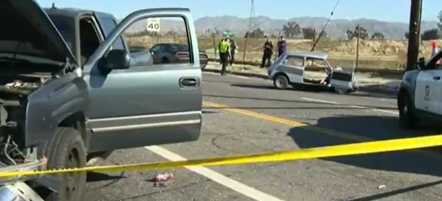 driver kills man then jumps into Getaway Car in Sun Valley, Los Angeles