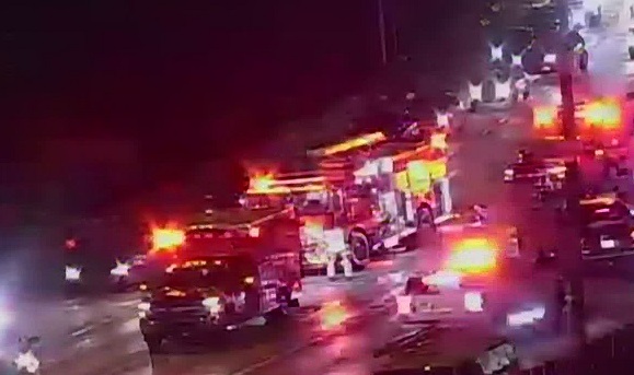 car crash at I-10, Roosevelt-Boulevard, Jacksonville, Florida