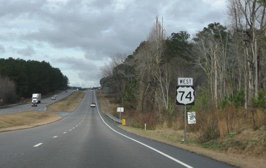 Highway 74, Scotland County, North Carolina