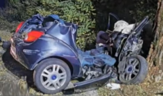 single car crash near Rovigo in Italy