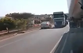 Crash outside Pongola, in South Africa